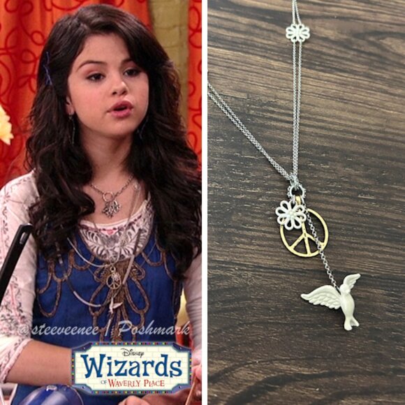Jewelry - 2000s Dove Peace Flower Necklace ASO Alex Russo